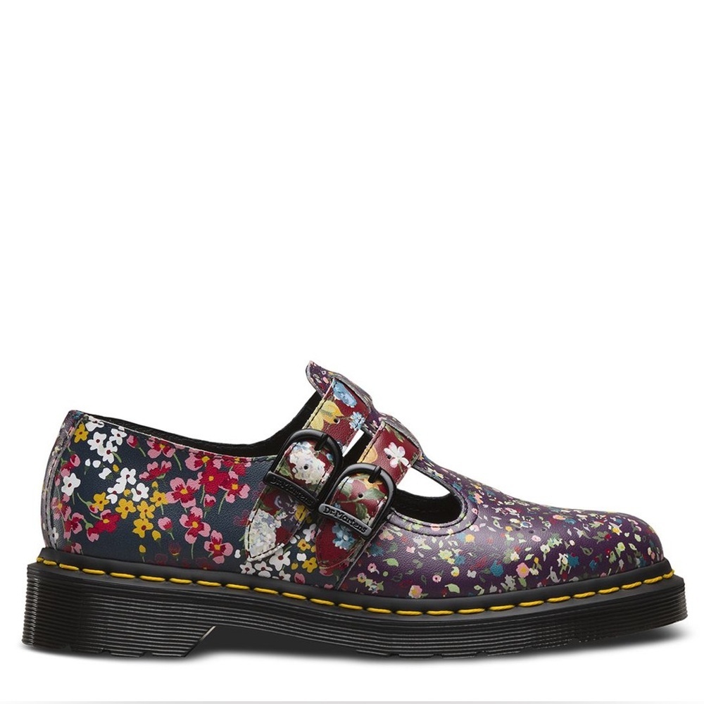 Dr. Martens Floral Mary Jane Shoes - Multicolor